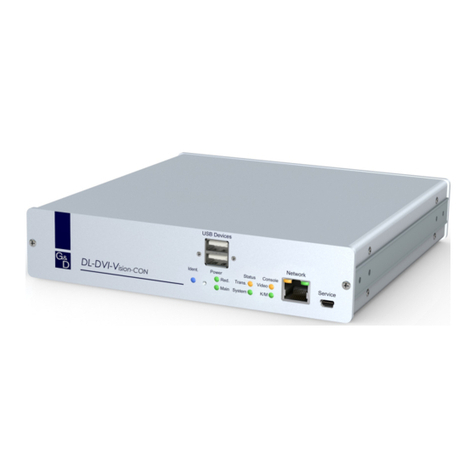 Guntermann & Drunck DL-DVI-Vision-Fiber series Installation and operating guide Guntermann & Drunck DL-DVI-Vision-Fiber series Installation and operating guide