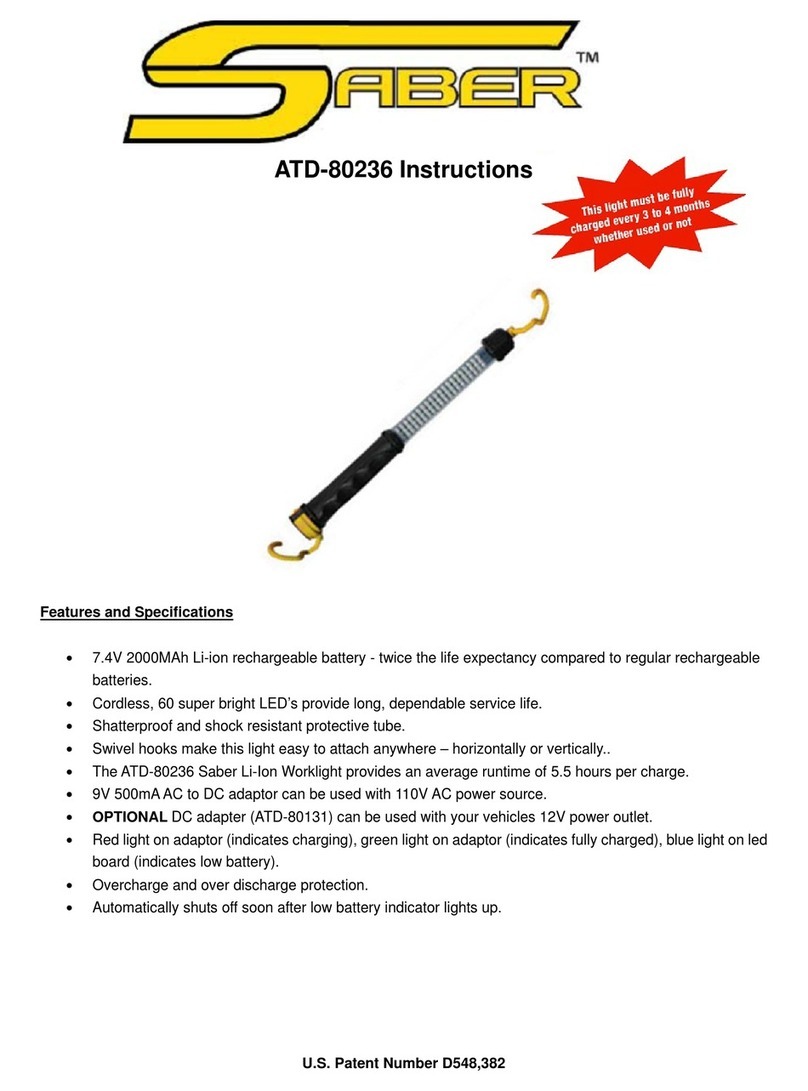 ATD Tools SABER ATD-80236 User manual