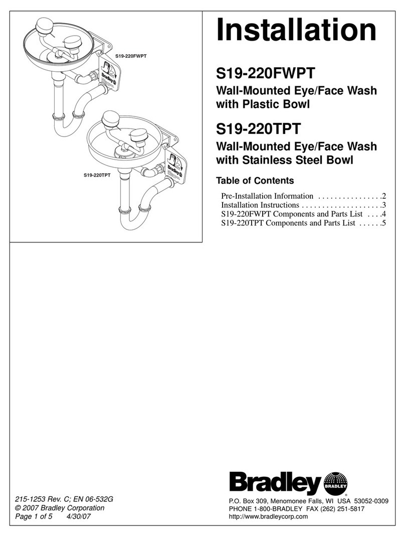 Bradley S19-220FWPT User manual
