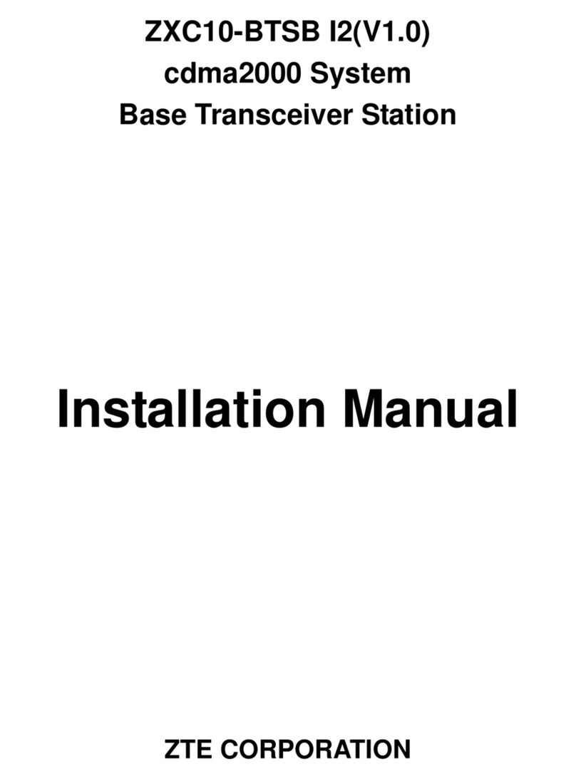 Zte ZXC10-BTSB I2 installation manual