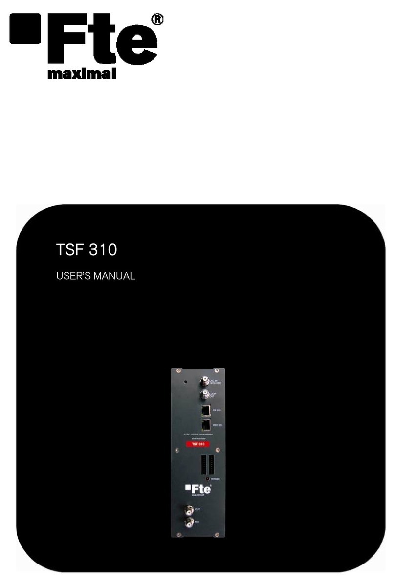 FTE Maximal TSF 310 user manual