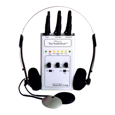 NeuroTek Advanced Tac/AudioScan operating instructions