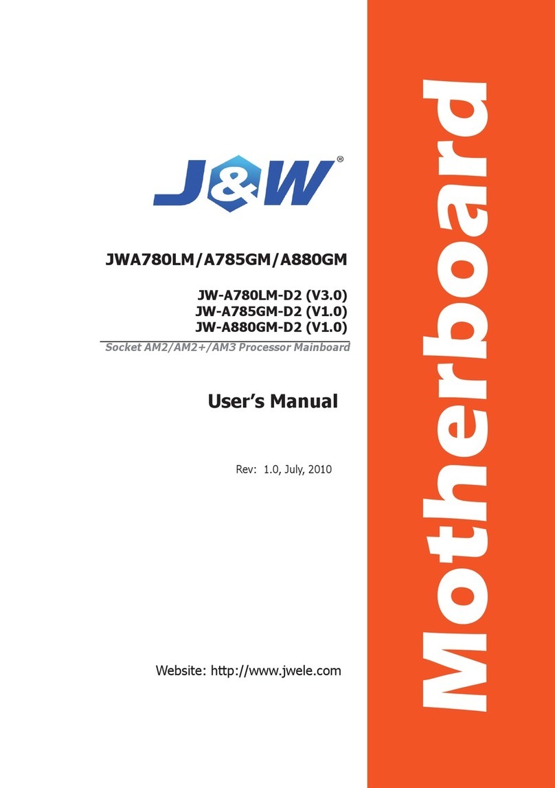 J&W JW-A780LM-D2 User manual
