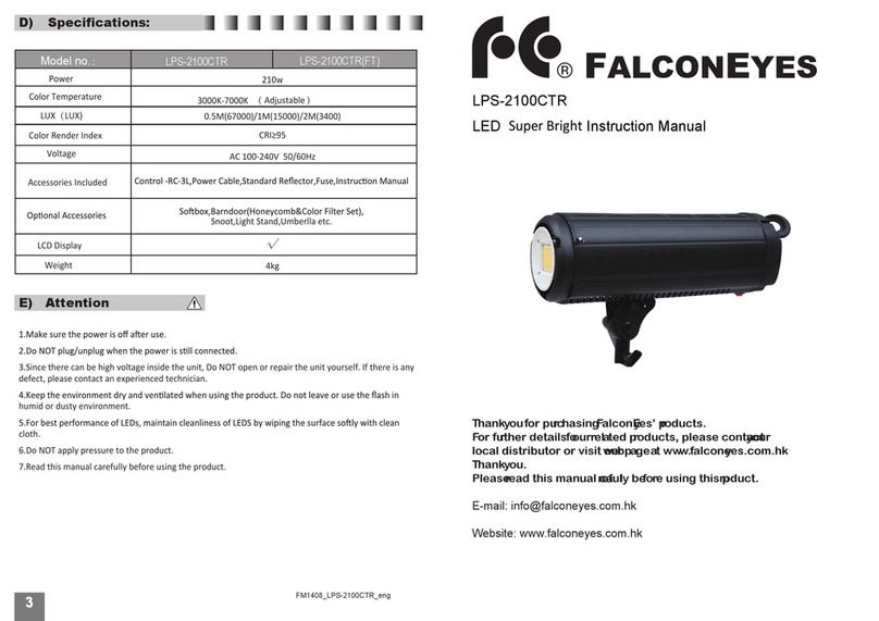 Falconeyes LPS-2100CTR instruction manual
