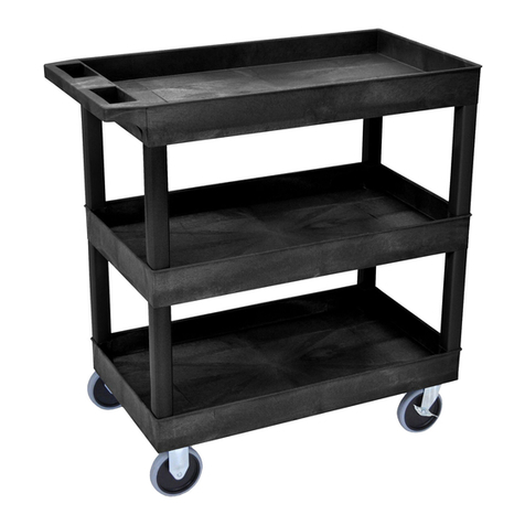 Luxor H.Wilson 3 Shelf Tuffy Cart instructions