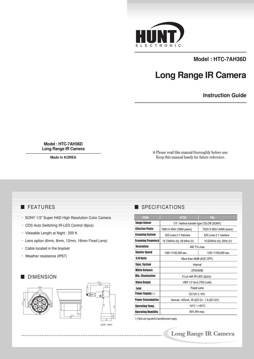 Hunt Electronic HTC-7AH36D Instruction guide