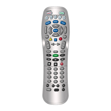 Universal Remote Control UR5-8400 User manual