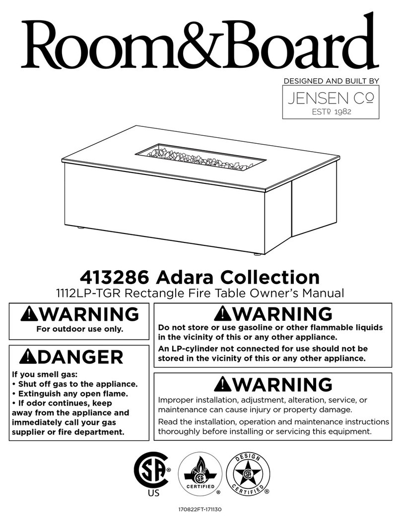 Room & Board 413286 Adara Collection owner's manual