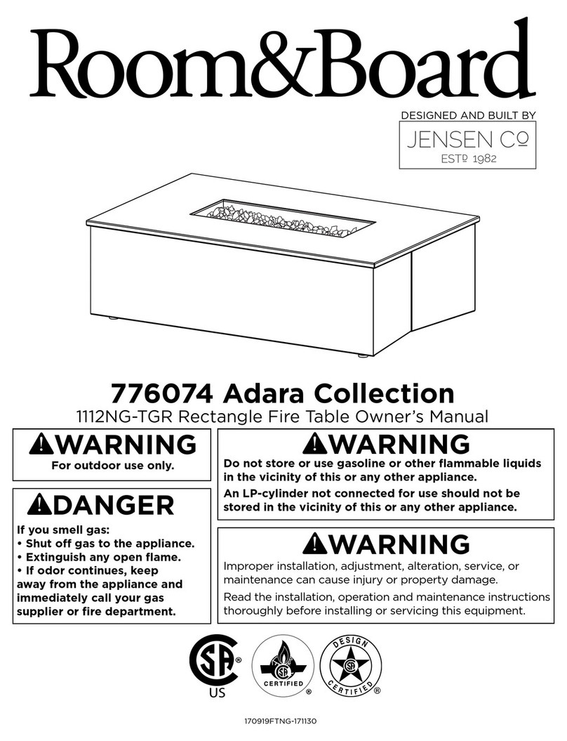 Room & Board 776074 Adara Collection owner's manual