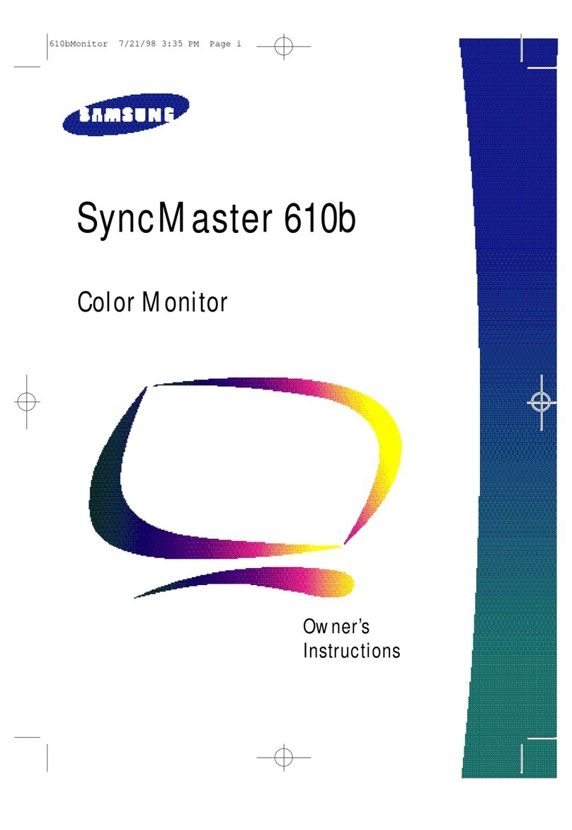Samsung SyncMaster 610b User manual Samsung SyncMaster 610b User manual