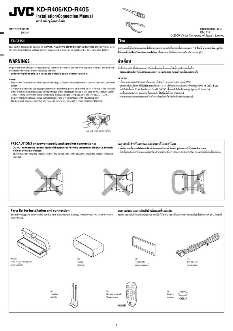 JVC KD-R406 Guide