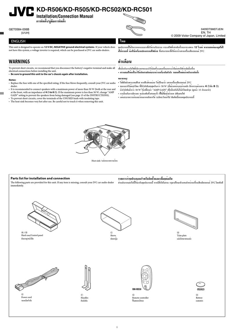 JVC KD-R506 Guide