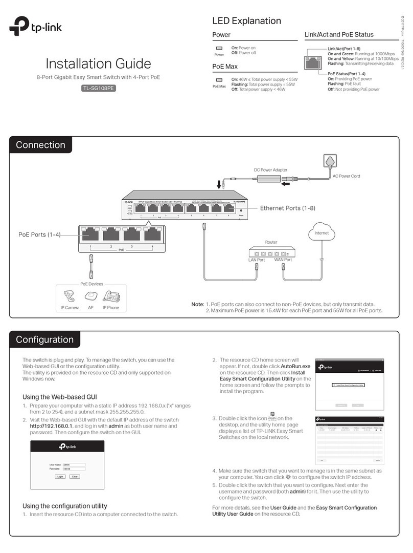 TP-Link TL-SG108PE installation guide TP-Link TL-SG108PE installation guide
