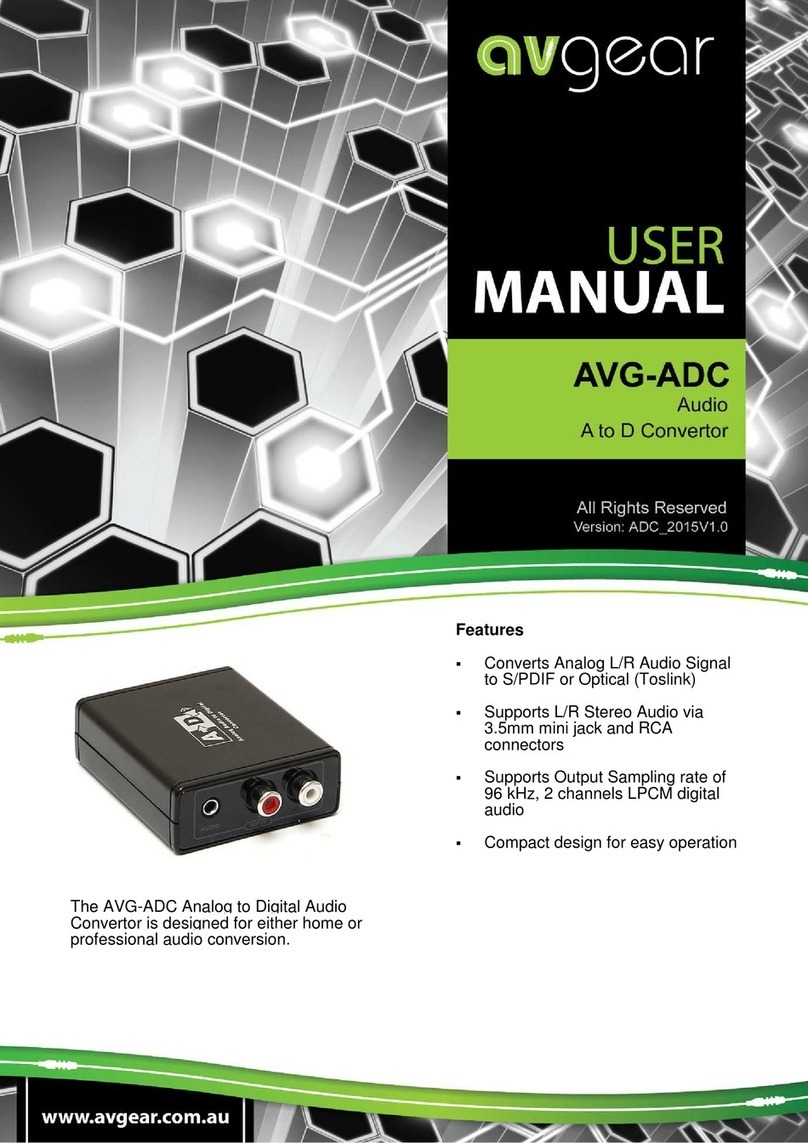 AVGear AVG-ADC user manual