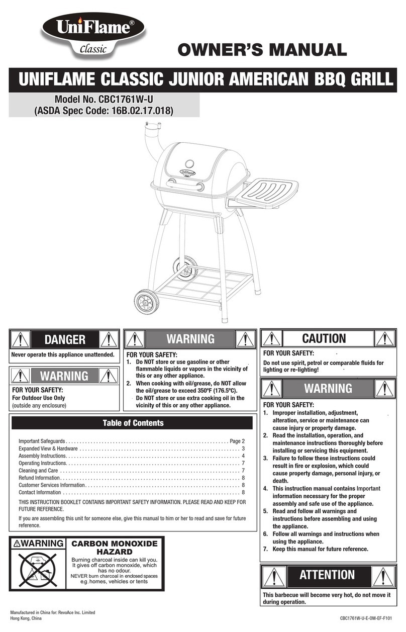 Uniflame CBC1761W-U User manual