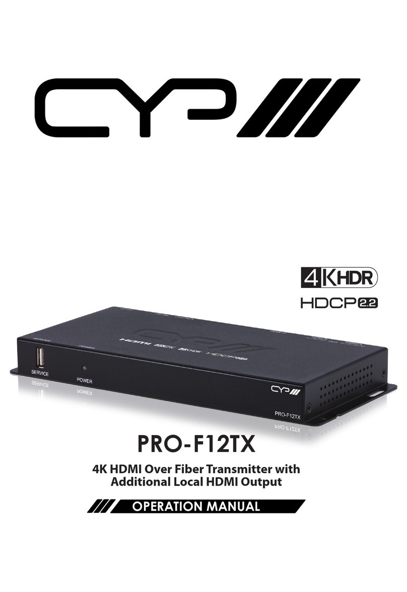 CYP PRO-F12TX User manual