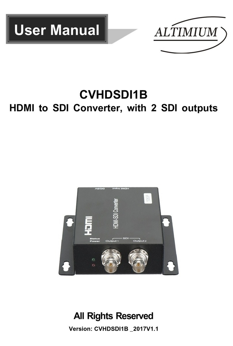 Altimium CVHDSDI1B User manual