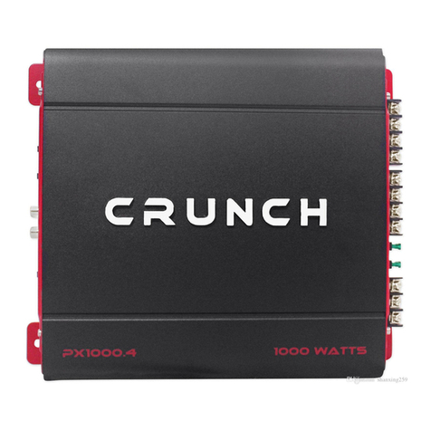 Crunch PX-1000.2 Quick start installation guide