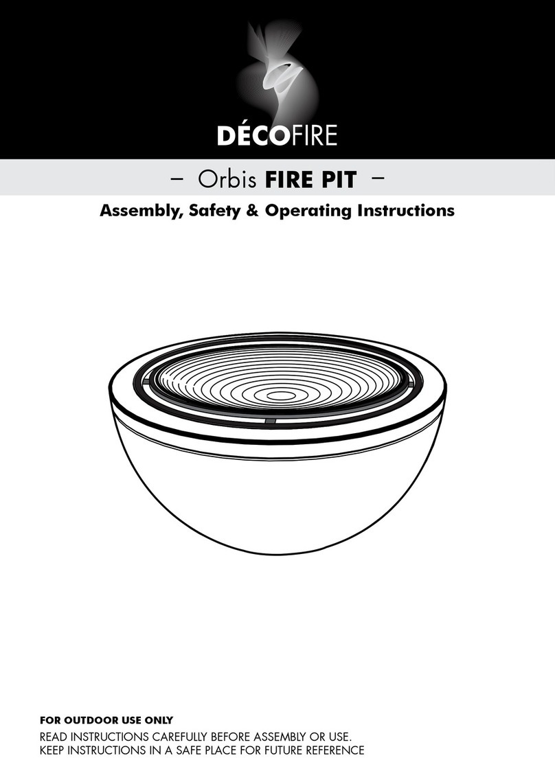 Decofire Orbis Assembly, Safety & Operating Instructions