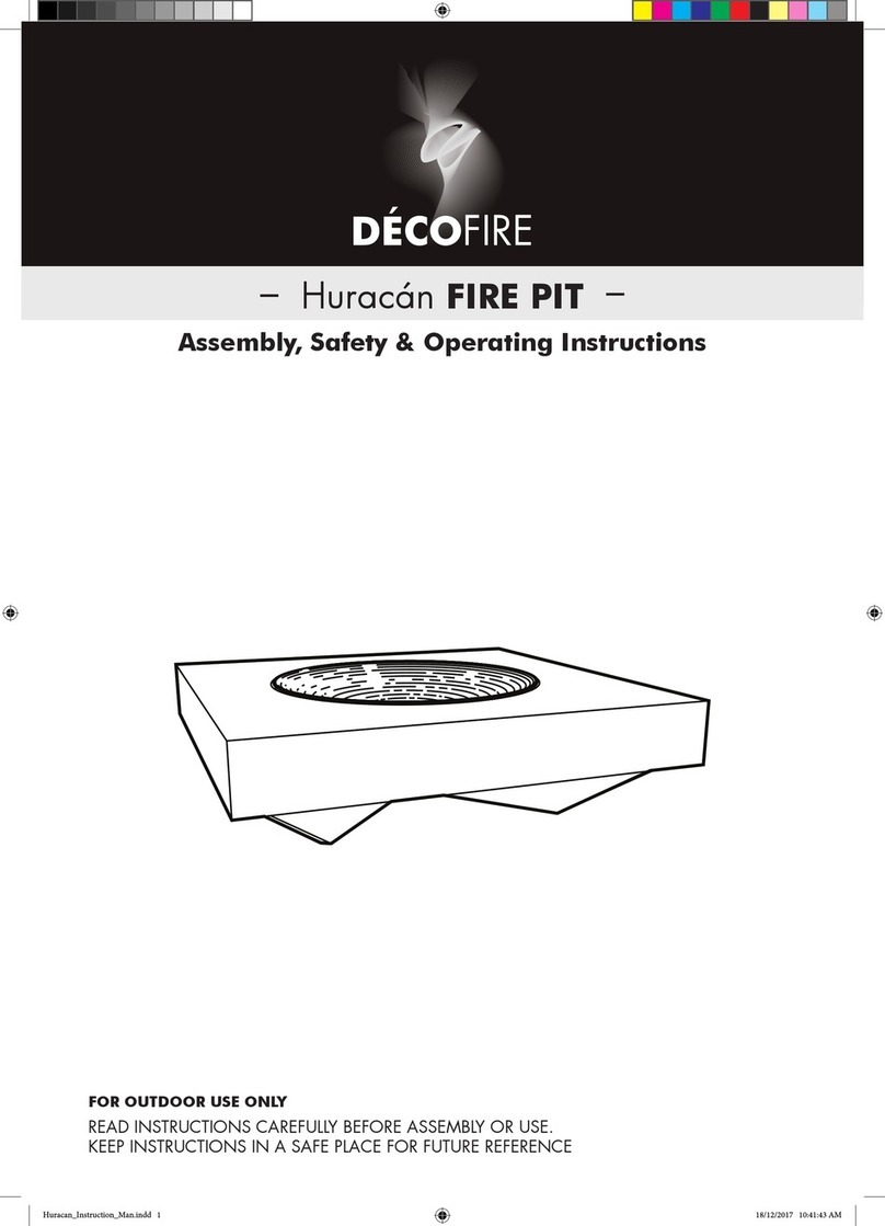 Decofire Huracan Assembly, Safety & Operating Instructions
