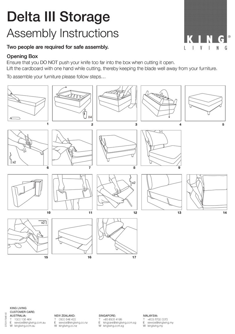 King Living Delta III Assembly instructions