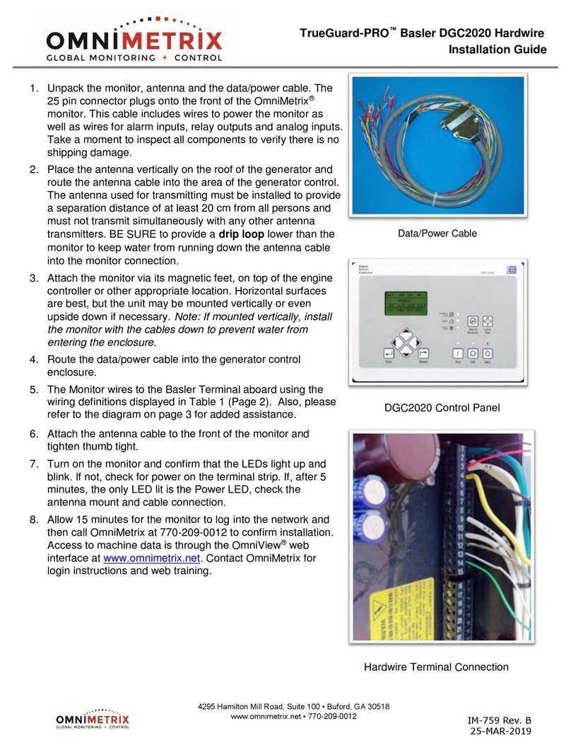 OmniMetrix TrueGuard-PRO Basler DGC2020 installation guide OmniMetrix TrueGuard-PRO Basler DGC2020 installation guide