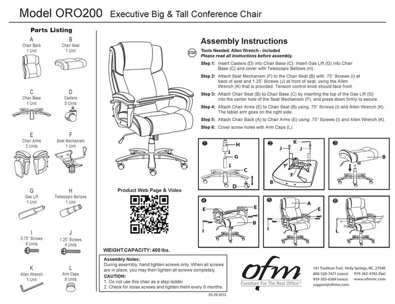 OFM ORO200 Assembly instructions