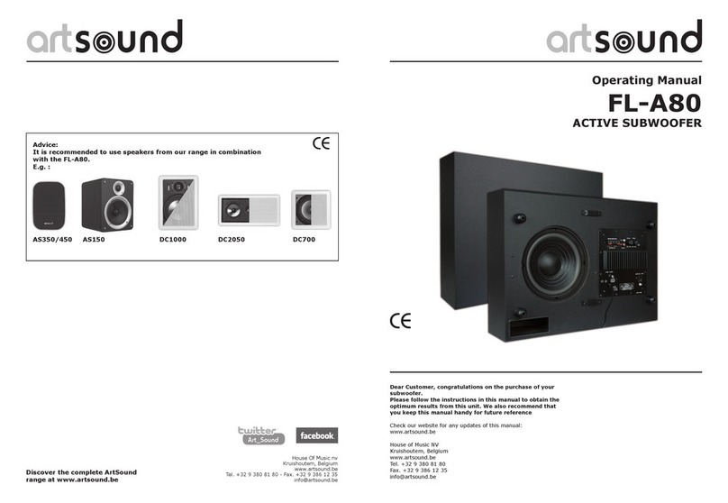 ART+SOUND FL-A80 User manual