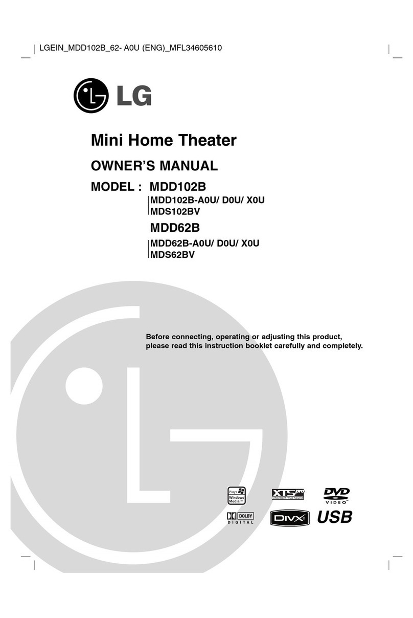 LG MDD102B User manual