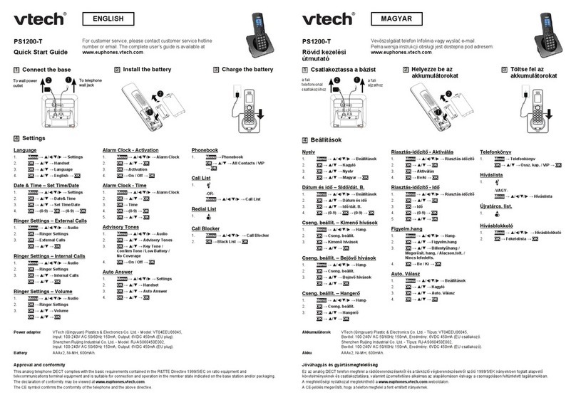 V-tech PS1200-T User manual