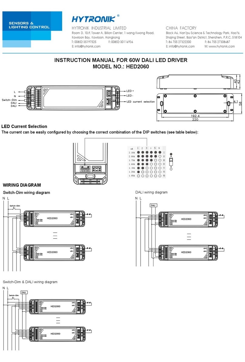 Hytronik HED2060 instruction manual