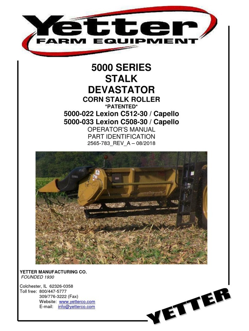 Yetter 5000-022 Lexion C512-30/Capello User manual Yetter 5000-022 Lexion C512-30/Capello User manual