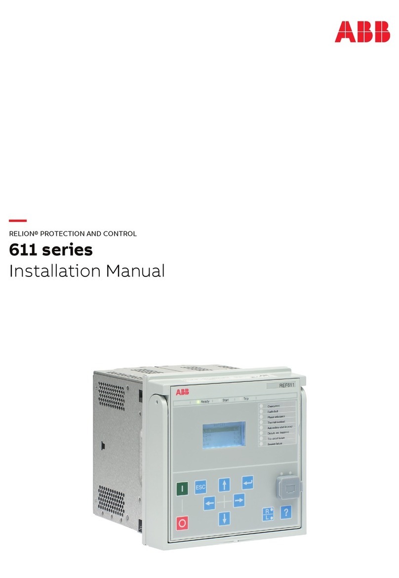 ABB Relion 611 Series User manual