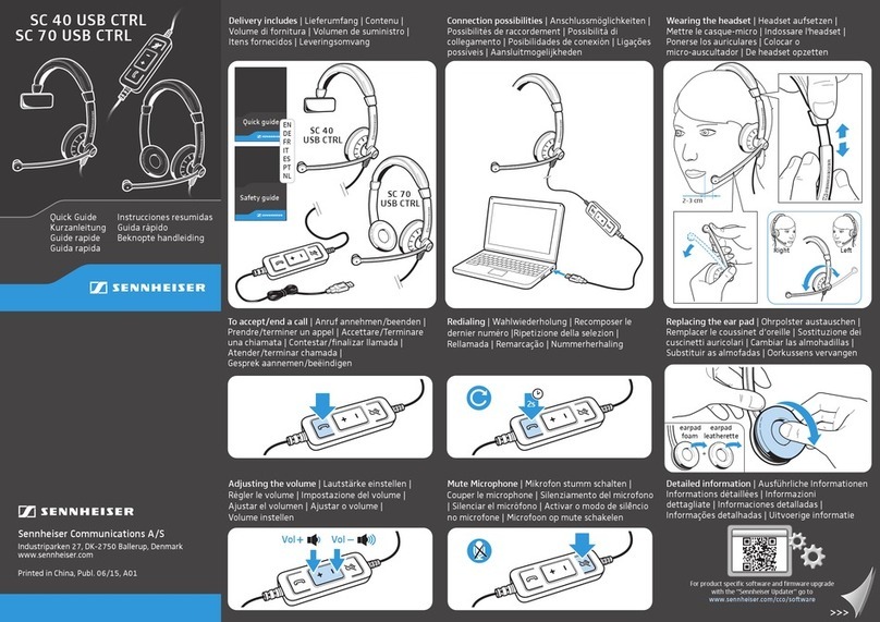 Sennheiser SC 40 USB CTRL quick guide