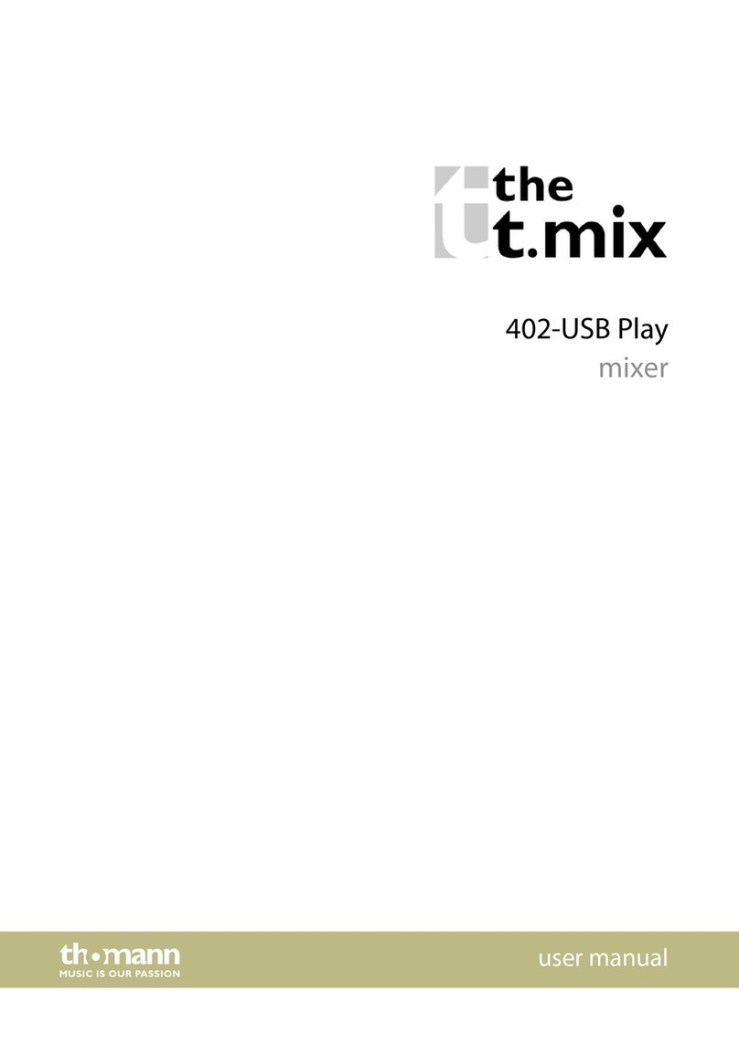 thomann the t.mix 402-USB Play user manual