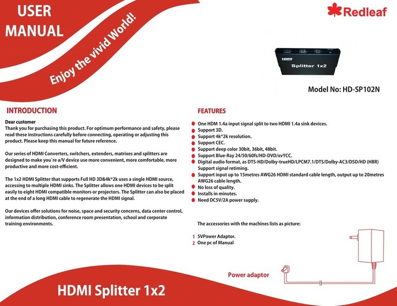 RedLeaf HD-SP102N user manual