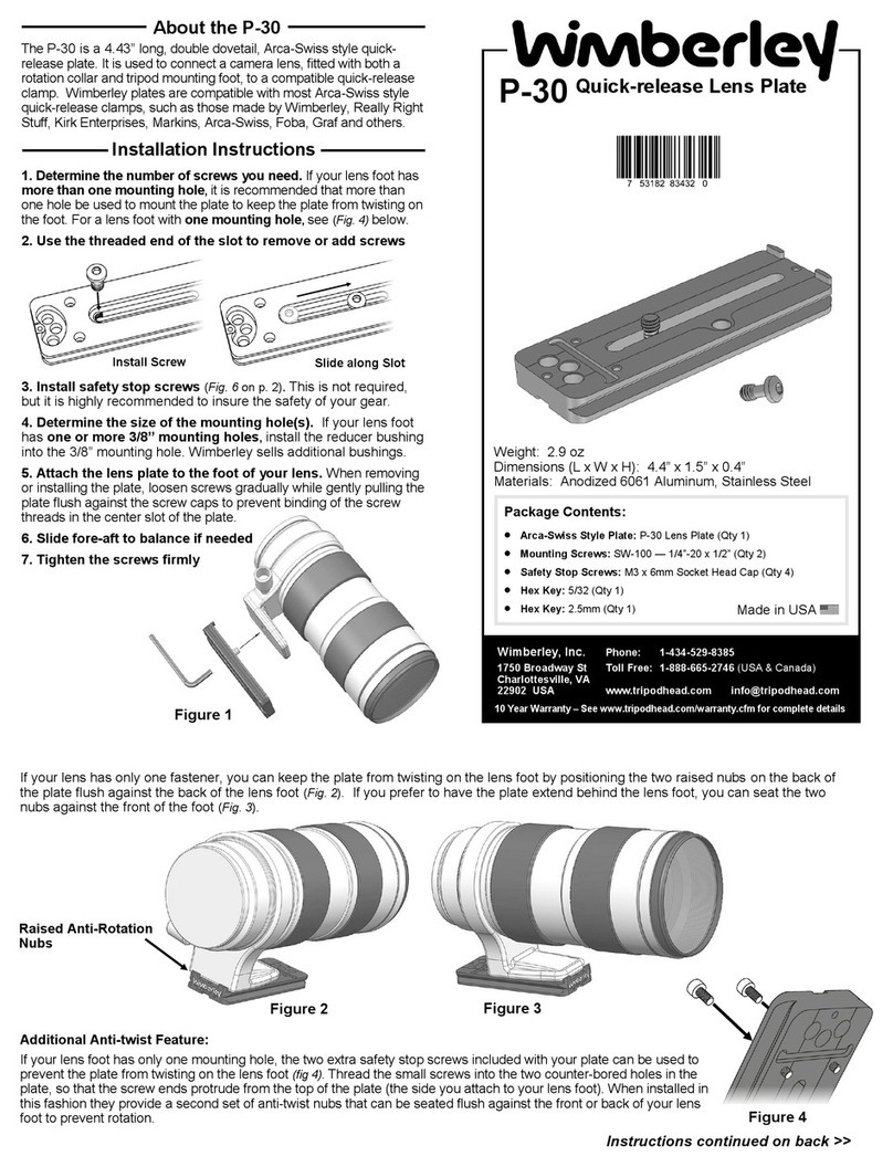 Wimberley P-30 User manual