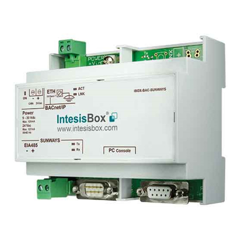 IntesisBox BACnet/IP Server-SUNWAYS installation manual
