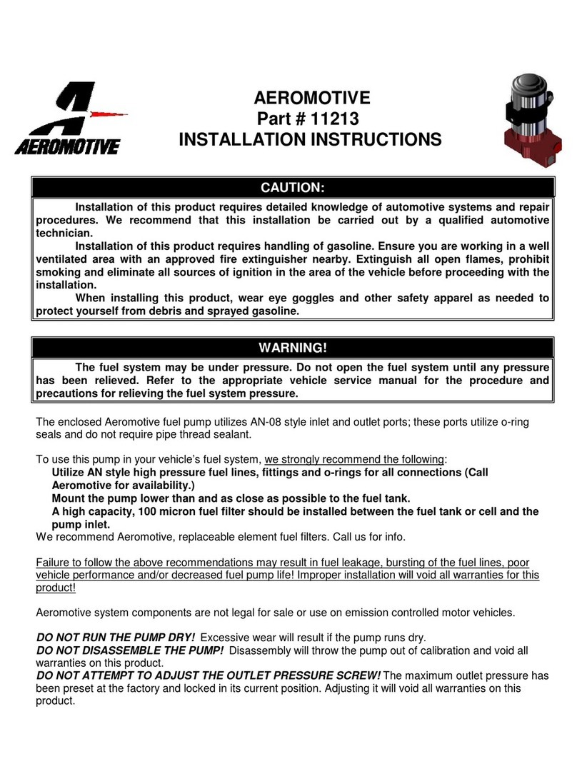 Aero-motive 11213 User manual