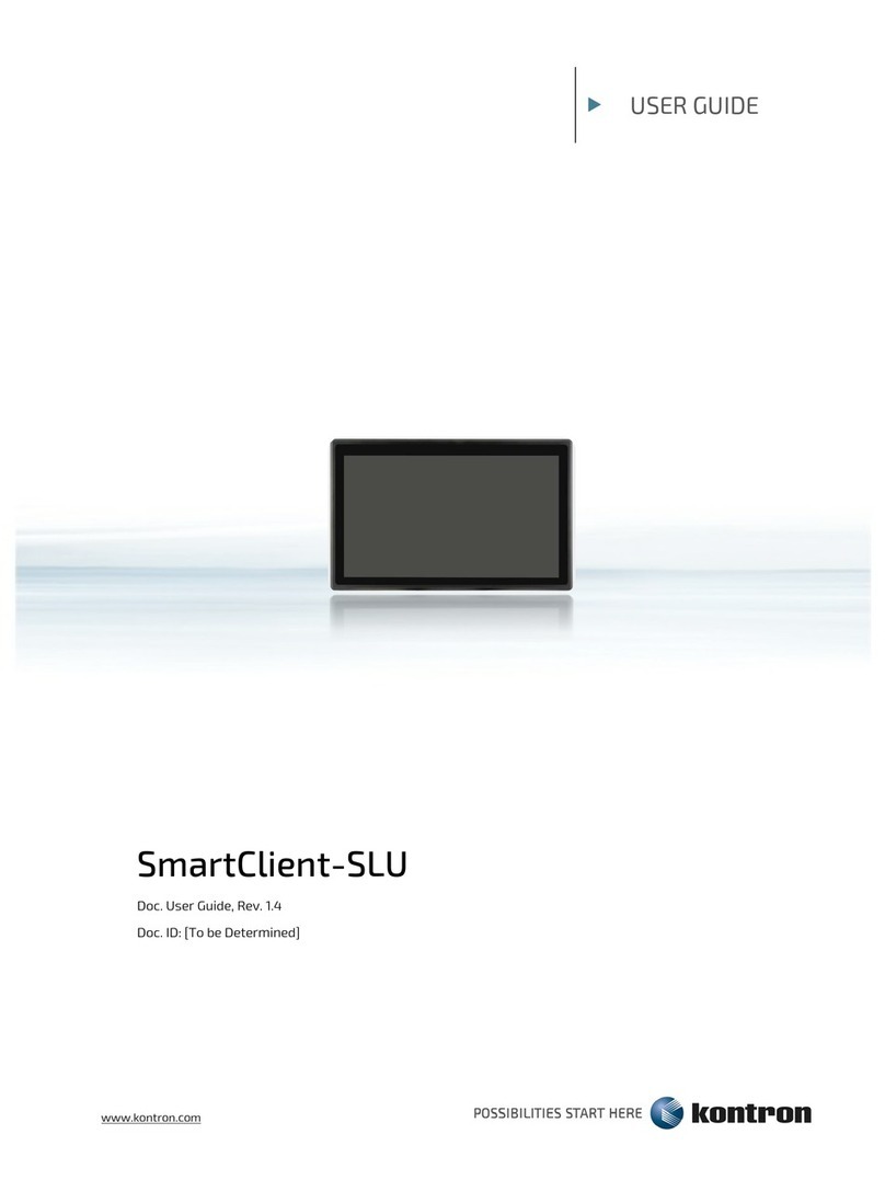 Kontron SmartClient-SLU User manual
