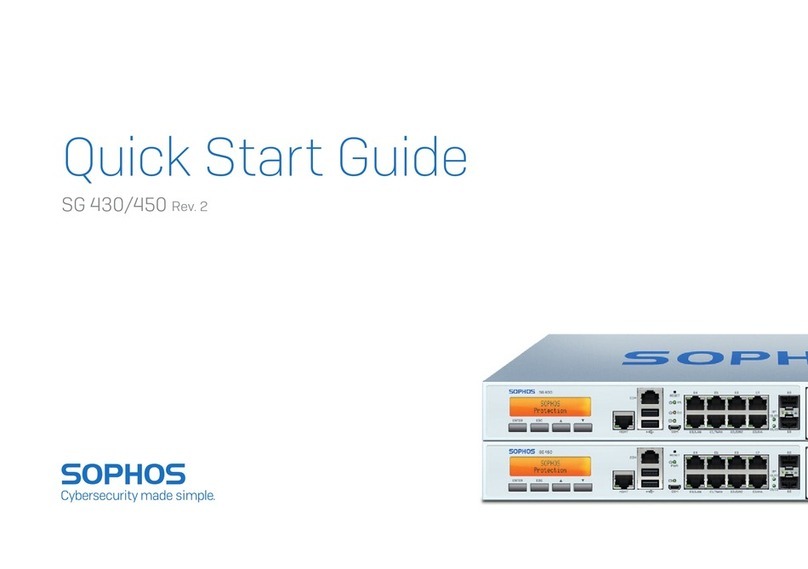 Sophos SG 430 User manual Sophos SG 430 User manual