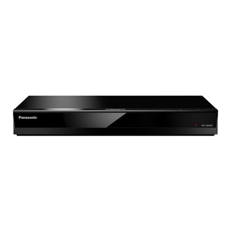Panasonic DP-UB420 Installation and service instructions