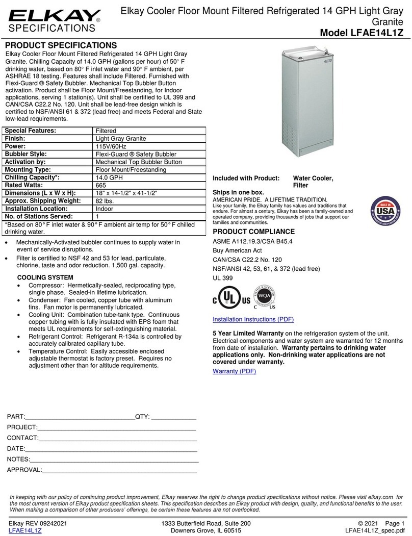 Elkay LFAE14L1Z installation instructions