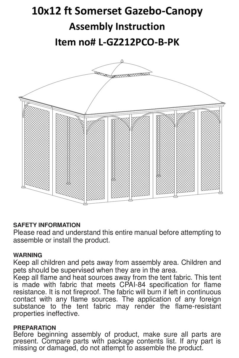 Sunjoy Somerset L-GZ212PCO-B-PK User manual Sunjoy Somerset L-GZ212PCO-B-PK User manual