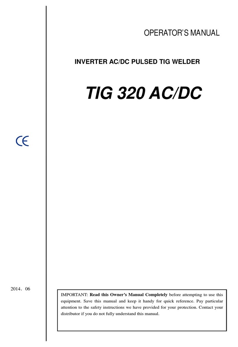 Top Gun TIG 320 AC/DC Operator's manual