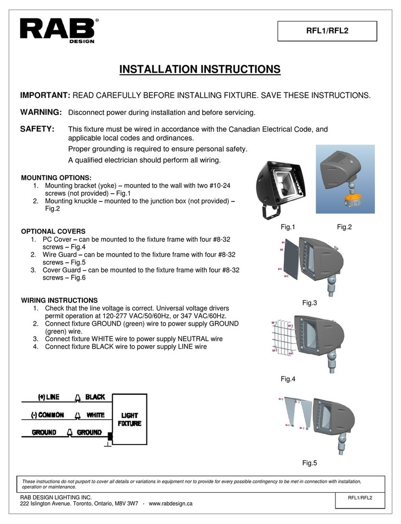 RAB RFL1 installation instructions