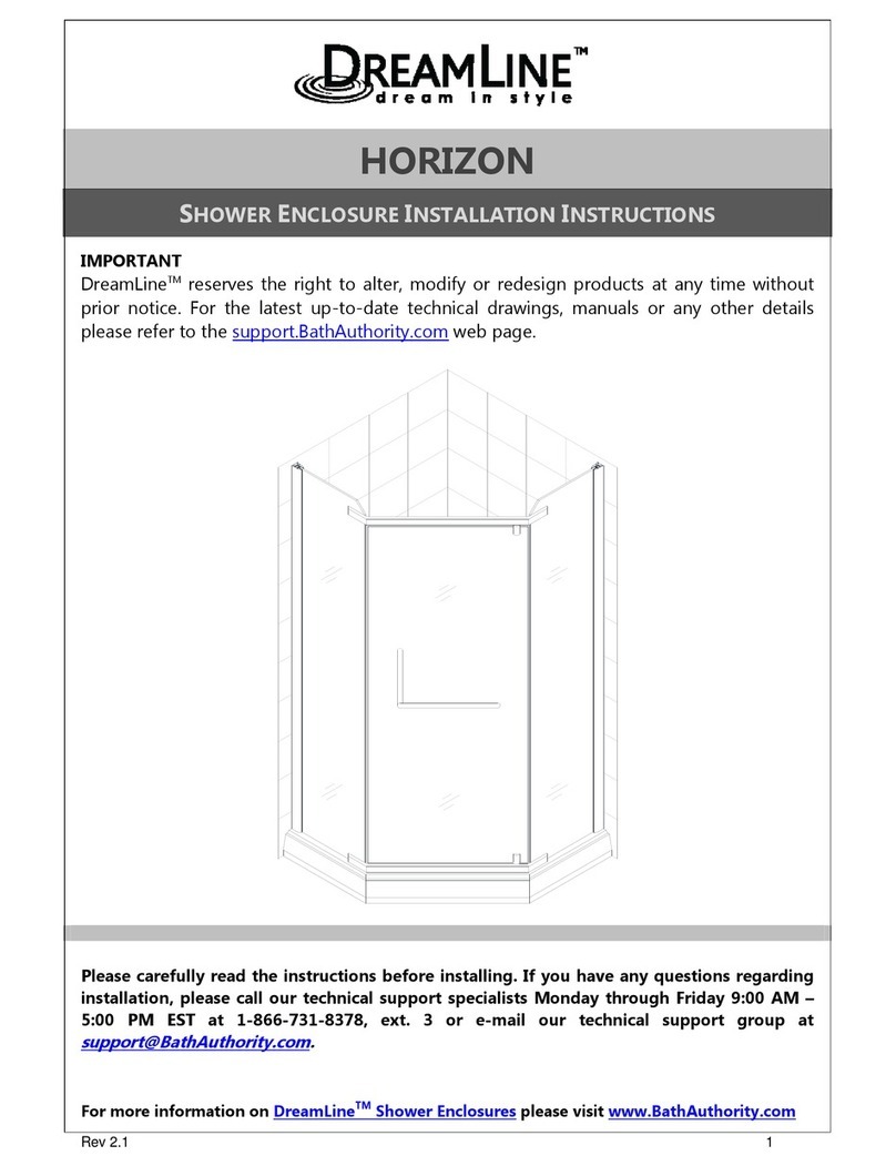 Dreamline HORIZON User manual