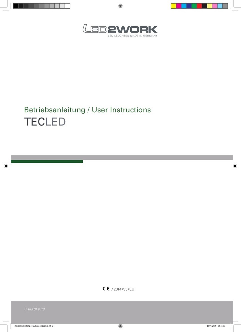 LED2WORK TECLED User manual