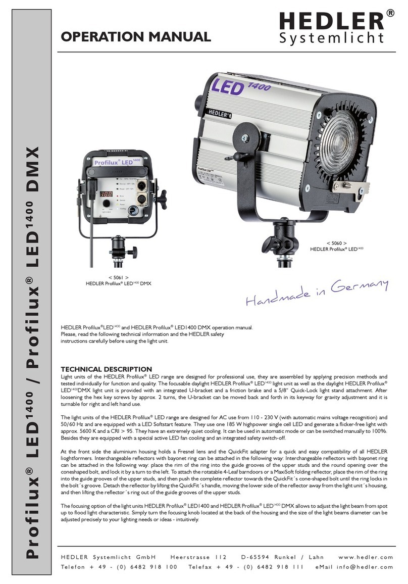 Hedler Profilux LED 1400 Operation manual