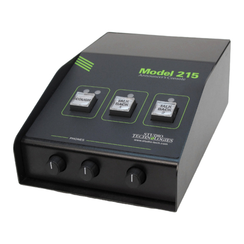 Studio Technologies 215 User manual